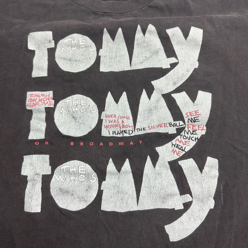 Vintage The Who Tommy Album Tour Broadway 30th Anniversary 1993 T Shirt XL - Picture 2 of 8